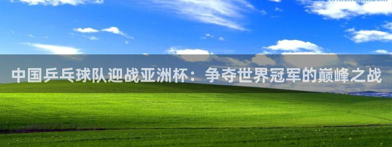 世界杯时间：中国乒乓球队迎战亚洲杯：争夺世界冠军的巅峰之战