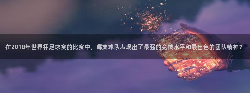 2026世界杯官网：在2018年世界杯足球赛的比赛中，哪支球队表现出了最强的竞技水平和最出色的团队精神？